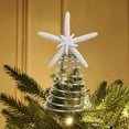 thumbnail image 4 of Christmas Tree Topper Star – Glitter Tree Top Decoration with Sparkling Finish, Lightweight & Easy to Install, Holiday Ornament, 4 of 5