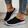 thumbnail image 2 of Rokment Men's Orthopedic Clogs Mules Backless Sandals with Arch Support and Back Straps Lightweight Comfortable Mesh Closed Toe Walking Slip on Driving Summer Shoes Black Size 6.5, 2 of 4
