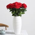 thumbnail image 2 of Cateissary 10pcs plants rose artificial flower single plants carefully vase decoration home rose, home in decoration rose Decoración rosario, 2 of 6