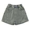 thumbnail image 6 of KAUOD Girls Side Slit High-Waisted Jean Skorts 2025 Trendy Stretchy Cargo Skirt Kids Aesthetic Vintage Skirts Shorts, 6 of 9