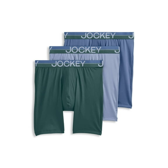 Jockey Men's Infinite Cool Microfiber Stretch 8" Long Leg Boxer