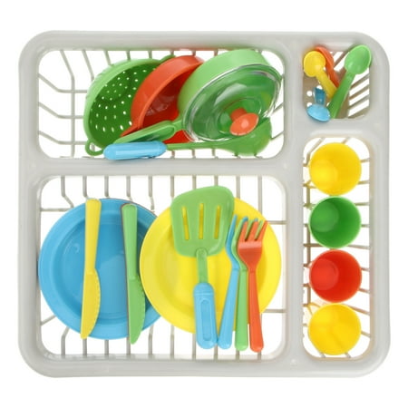 

NUOLUX 1 Set 15pcs Simulation Kitchen Ware Plastic Kitchen Kit Toys Fun Children Toys
