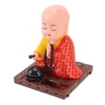 thumbnail image 4 of Little Monk Figurine,Buddhist Monk Doll Solar Monk Figurine Solar Powered Monk Doll Proven Performance, 4 of 12