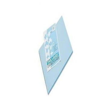 2PK PAC103048 Tru-Ray Construction Paper, 76lb, 12 x 18, Sky Blue, 50/Pack