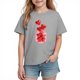 thumbnail image 1 of Blusas y camisas de manga corta con cuello redondo para niños y niñas, camisetas gráficas de manga corta, blusas con estampados bonitos para la temporada escolar., 1 of 8