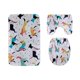 thumbnail image 1 of ABPHQTO Estilo geométrico de Memphis para moda simple moderno Juego de alfombras de baño de 3 piezas Alfombra de baño Alfombra de contorno y tapa de inodoro ABPHQTO Cont-CHAPPLE-30652, 1 of 2
