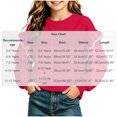 thumbnail image 3 of BLVB Crewneck Sweatshirts for Little Girls Cute Ruffle Pullover Long Sleeve Casual Spring Fall Tops for Kids(Hot Pink,9-10 Years), 3 of 6