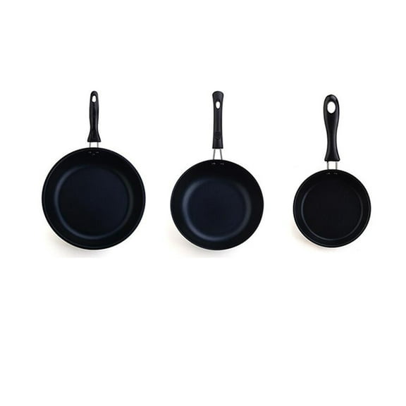 SOPOTUTU Mini Pancake Pan Skillet Iron 1Set Black