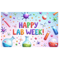 thumbnail image 2 of Colorful Design Happy Lab Week Banner Decorative Science Theme for Educational Events Classroom Decoration STEM Party, 2 of 6