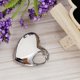 thumbnail image 1 of Urna de cremación con forma de corazón de amor de acero inoxidable y plata brillante. Código de modelo: 21487, 1 of 5