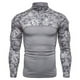 thumbnail image 1 of Camisas de Hombre Blusas de Manga Larga Con Cuello Redondo Fitness Al Aire Libre Camuflaje Bolsillo Con Cremallera Camiseta Elástica Tops Odeerbi ODB-4, 1 of 6