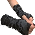 thumbnail image 1 of Guantes Sin Dedos Steampunk De Halloween Para Hombres Y Mujeres, Calentador De Brazo Gótico, Guantes Rasgados Para Cosplay, Disfraz Guardurnaity AP006016-00, 1 of 6