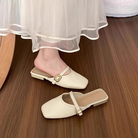 Women‘s Spring Flats, Solid Color Pointed Toe Slip-On Ballet Pumps, Versatile Dress Shoes for Work, Wedding Guest, Office, and Seasonal Wardrobe Update Beige 38