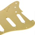 thumbnail image 3 of Electric Guitar Pickguard Aluminum Alloy Guard Scratch Board Front Plate Panel Cover Instrument Accessories Gold, 3 of 4