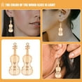 thumbnail image 6 of WHAMVOX 100Pcs Wooden Violin Earrings HandmadeWooden Violin Jewelry Charms for Music Lovers and Artists DIY Crafts Decoration, 6 of 7