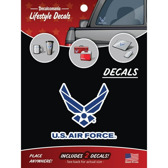 U.S. Air Force Large 5.5" Vinyl Decal Sticker for Truck or Car Windows by Decalcomania