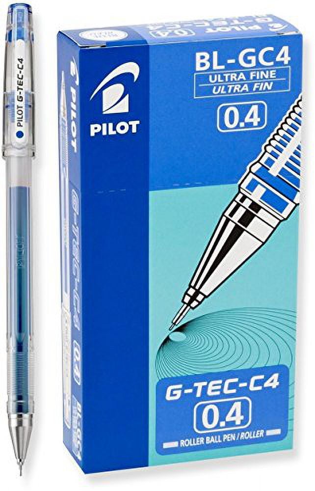 Pilot G-Tec-C Gel Rolling Ball Pens Ultra Fine Point, Blue Ink, 2-Dozen (35492)