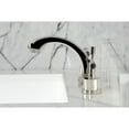 thumbnail image 4 of Kingston Brass KS4986KNL Convergent Two-Handle 3-Hole Deck Mount Widespread Bathroom Faucet with Knurled Handle and Brass Pop-Up in Polished Nickel, 4 of 8