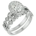 thumbnail image 2 of SuperJeweler 2 Carat Oval Shape Diamond Bridal Set In 14 Karat White Gold For Women, 2 of 6