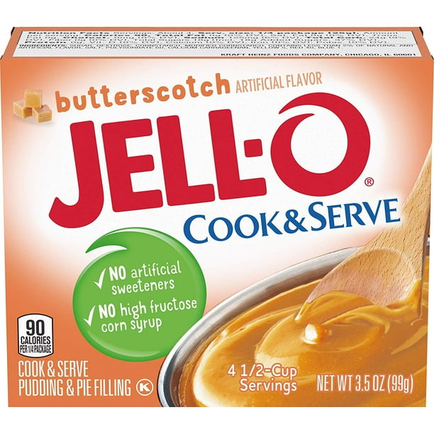 JELLO Butterscotch Pie Filling (3.5oz Boxes, Pack of 24) - Walmart.com