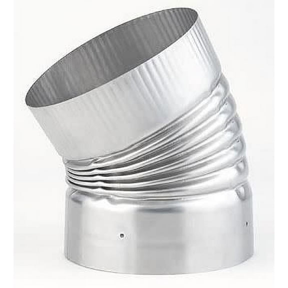 Heat-Fab 4610Ss 6" 30 Degree Crimped Elbow - Stainless Steel