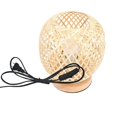thumbnail image 1 of Vintage Table Lamp Simple Design Bamboo Material 8.65X7.07X7.07IN Household Bedside 1Pack, 1 of 1