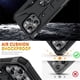 thumbnail image 2 of Case for iPhone 14 Plus Accesorio Magnético a Prueba de Golpes de Grado Militar con Cubierta de Soporte, Negro, for iPhone 14 Plus, 2 of 7