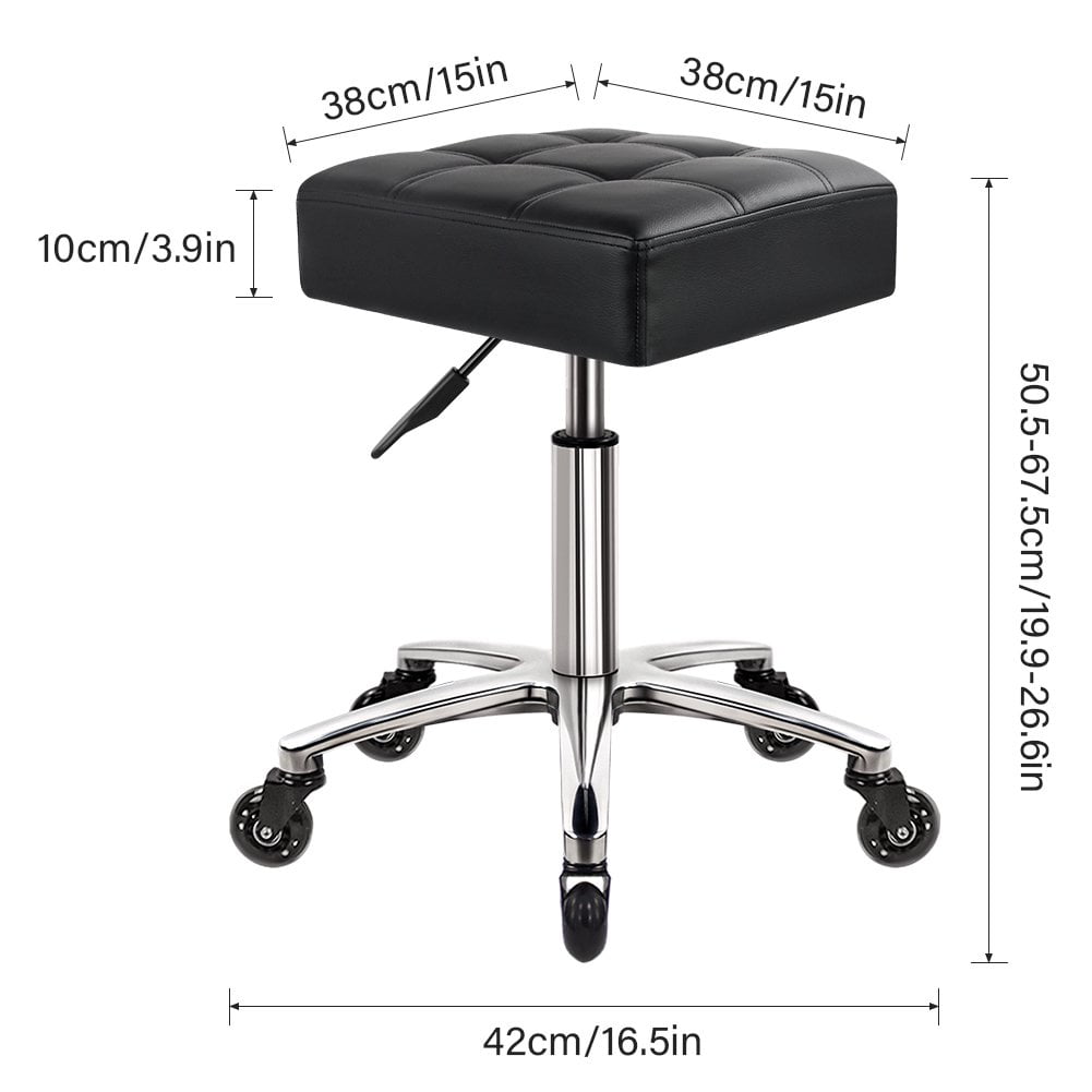 Square rolling stool discount