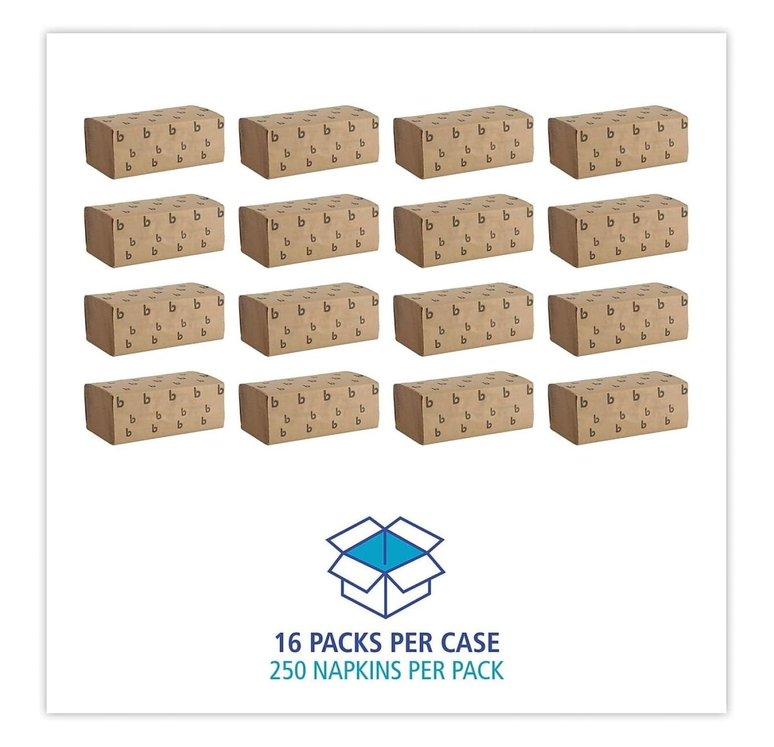 Xie Kun B6210 9 in. x 9-9/20 in. Singlefold Paper Towels - Natural (16/Carton)