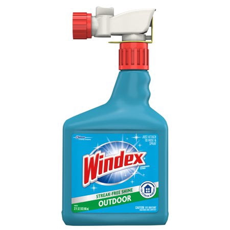 (2 Pack) Windex Outdoor Sprayer, Blue Bottle, 32 fl (Best Local Window Cleaning)