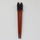 thumbnail image 5 of 5 Pares Palillos de Madera Natural Japonesa Vajilla de Cocina Paquete Valioso Negro, 5 of 6