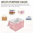 thumbnail image 6 of Iauyy Large Storage Box with Lid - Foldable Home Storage Bins for Clothes Toy Holiday Decor, Vortex-shaped Lines (42*32*30cm), 6 of 6