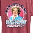 thumbnail image 3 of Golden Girls - As We Say In St Olaf - Women's Short Sleeve Graphic T-Shirt, 3 of 5