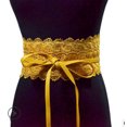 thumbnail image 1 of Cinturón ancho decorativo con encaje y cintura ancha opcional multicolor para mujer Cinturón de mujer, 1 of 6