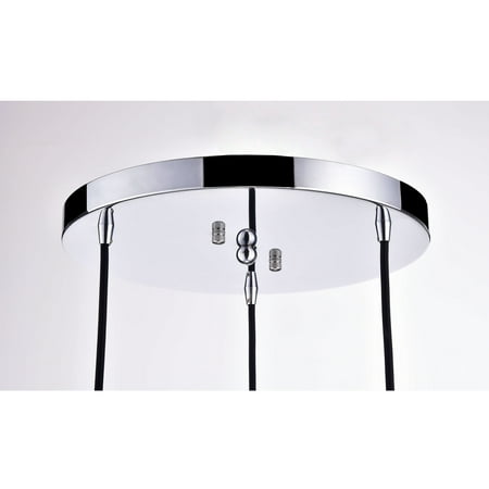 Cosmopolitan 3 Light Pendant - The Lighting Store Mariana Cognac Glass Cluster Chrome and Round Base 3-light Pendant