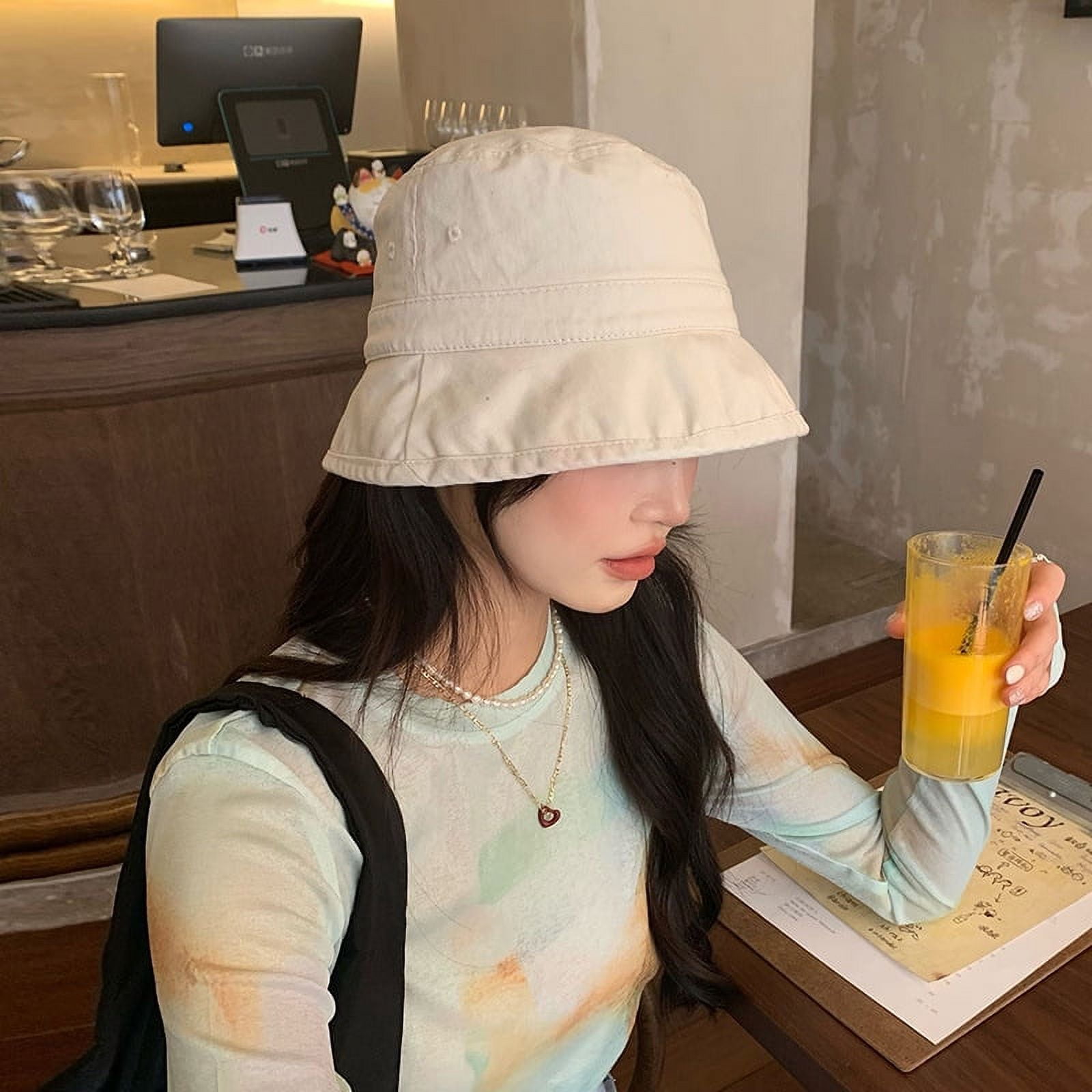 CoCozhu Washed Fisherman Hat For Women, Japanese Fashion Versatile Sunshade Bowl Hat, Summer Thin Big Head, Face Covering, Sunscreen Bucket Hat - Walmart.com CoCozhu Washed Fisherman Hat For Women, Japanese Fashion Versatile Sunshade Bowl Hat, Summer Thin Big Head, Face Covering, Sunscreen Bucket Hat - Walmart.com