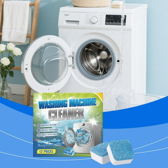 Washing Machine Cleaner Descaler,Deep Cleaning Tablets for Front Loader & Top Load Washer, Clean Inside Drum and Laundry Tub Seal