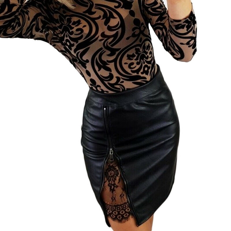 leather skirt bodycon