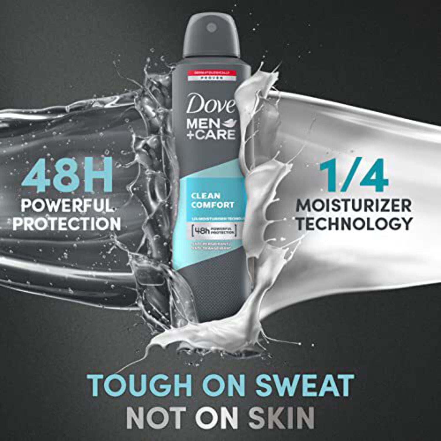 Dove Men + Care Clean Comfort Spray Deodorant & Anti-Perspirant 150ML/5.07 Oz Care Clean Comfort, 9 Pack