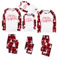 thumbnail image 4 of Kid Pajama Set,Plaid Printed Blouse Pants Family Matching,Pajamas for Family, 4 of 9