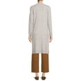 thumbnail image 3 of Time and Tru Women's Open Front Duster Cardigan, 3 of 5