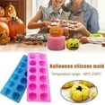 thumbnail image 3 of ‘s Kitchen Pumpkin Shaped Silicone Chocolate Mould Halloween Baking Mold for Cake Ice Cube Bakery Tool Color Random, 3 of 9