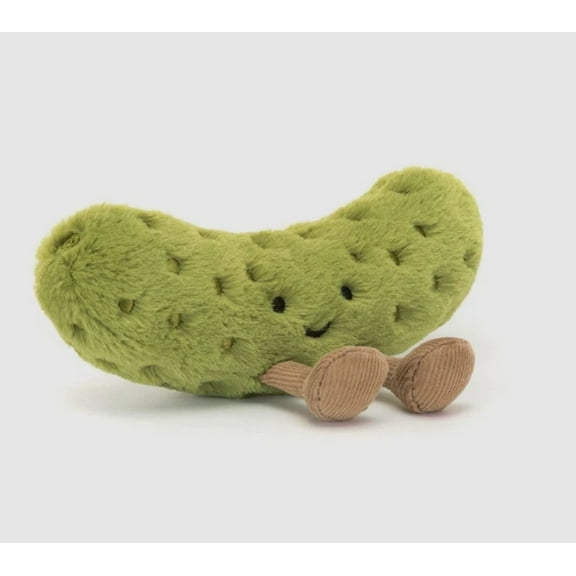 Green Sour Pickle Plush Cute Collectible Soft Stuffed Toy