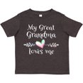thumbnail image 3 of Inktastic My Great Grandma Loves Me Heart Great Grandchild Boys or Girls Toddler T-Shirt, 3 of 5