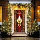 thumbnail image 1 of Cubierta de puerta de Navidad de 35 X 71 pulgadas, patrón de Santa Claus, decoración de fiesta de festival, 1 of 6