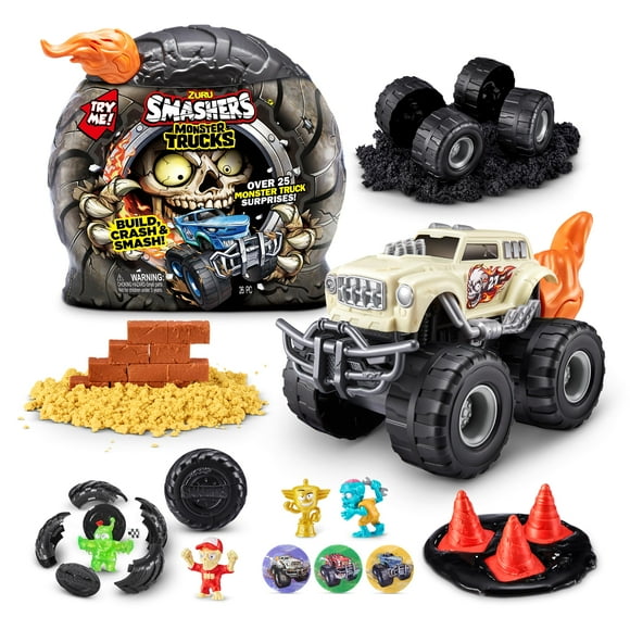 Toy ZURU SMASHERS Monster Truck Surprise Skull Truck con 25 sorpresas