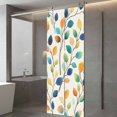 thumbnail image 4 of Colorful Leaf Window Privacy Film, Spring Summer Botanical Vintage Static Cling UV Sun Blocking Tint Film Heat Control Windows Films for Bedroom Bathroom, Window Stickers 23.6"x59", 4 of 8