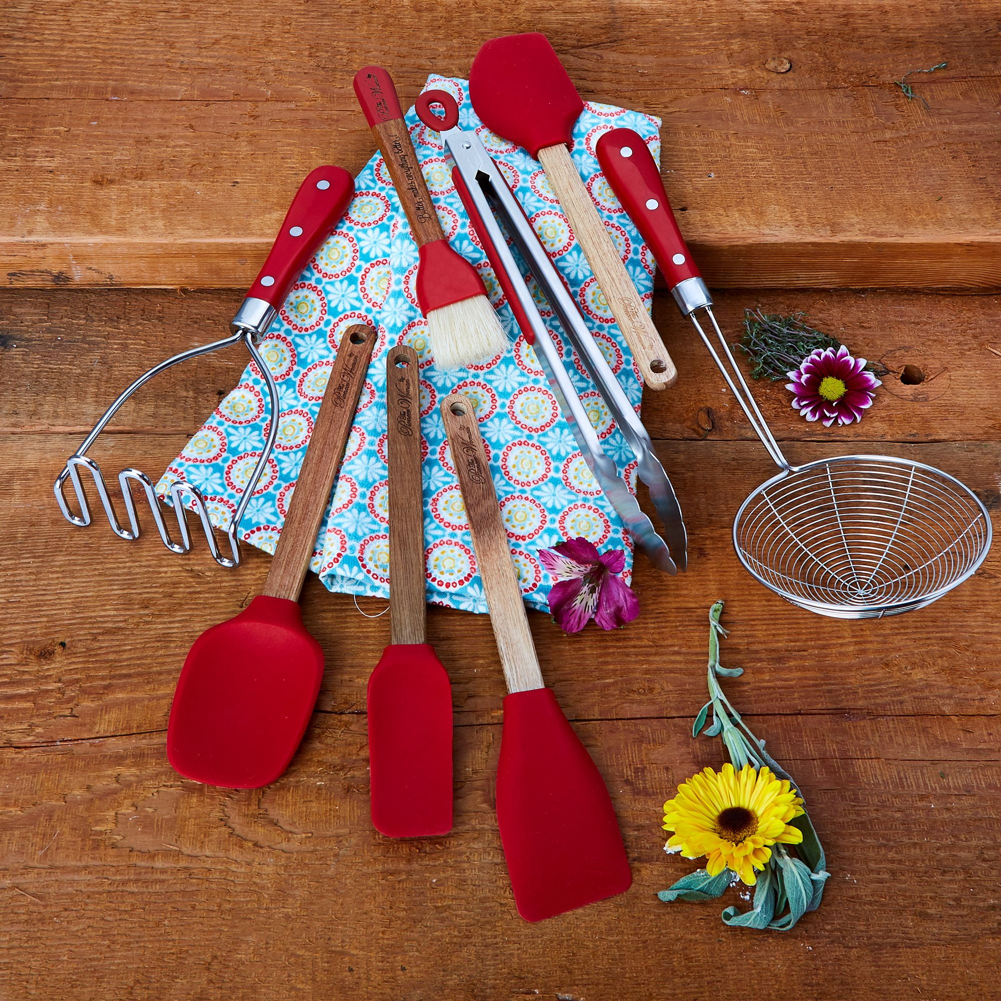 The Pioneer Woman Frontier Collection 8-Piece Kitchen Tool and