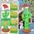 thumbnail image 5 of Gardentime Inflables de Navidad Decoraciones al aire libre 7 pies Gigante Blow Up Cactus Decoración de patio Luces LED incorporadas Fiesta de Navidad tropical hawaiana Fiesta de vacaciones Interior Ex, 5 of 5