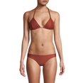 thumbnail image 4 of PilyQ BROWN Isla Braided Triangle Bikini Swim Top, US Large, 4 of 5